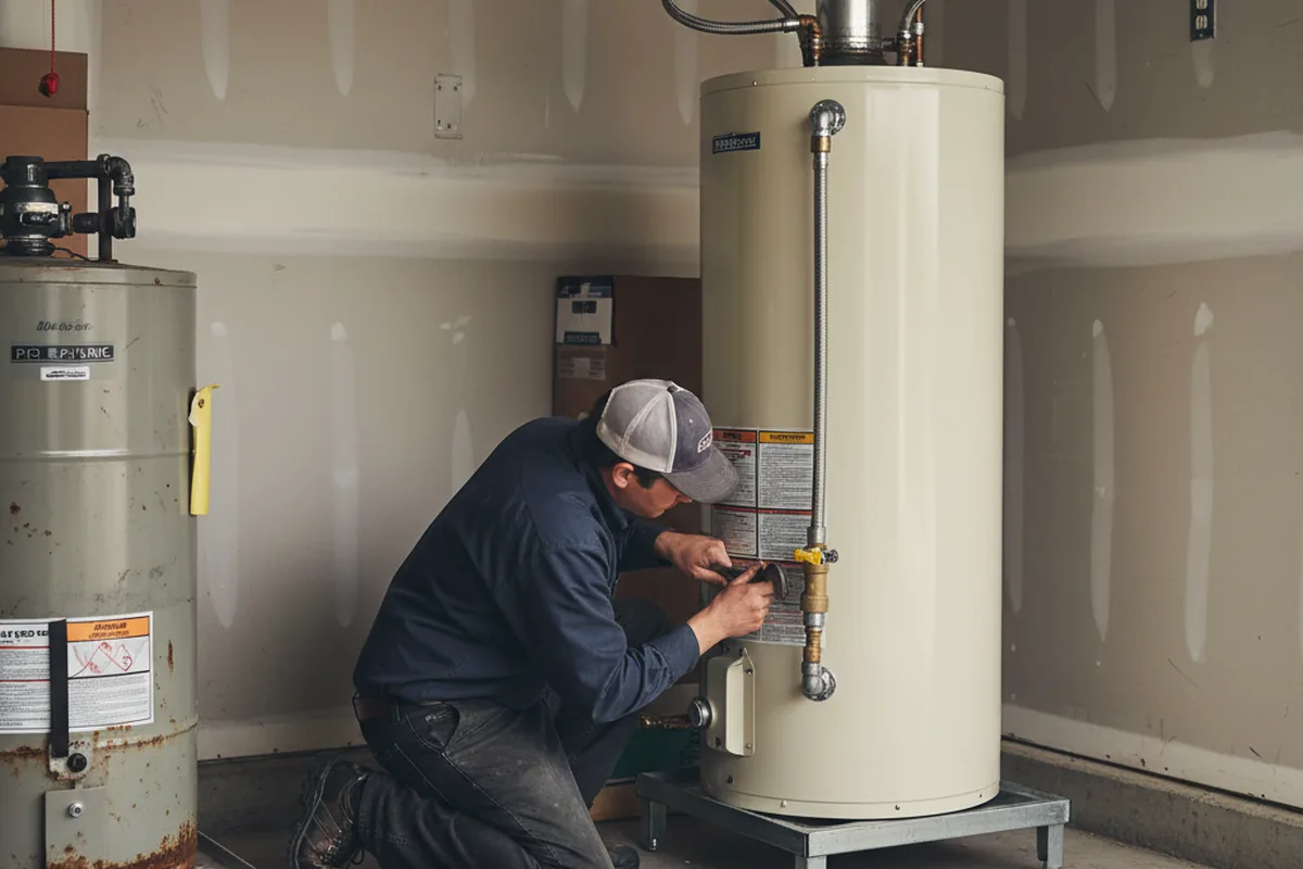 Water heater and shutoff valve replacement in Gillette